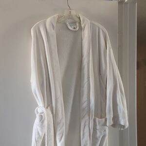 Ford Cream Plush Shawl-Collar Bath Robe
